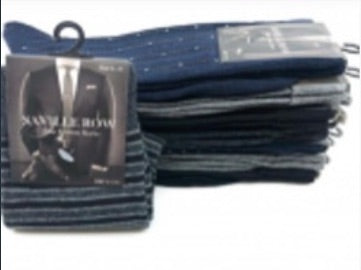 Business Socks Printed 6-11 (192PC Carton) RC198