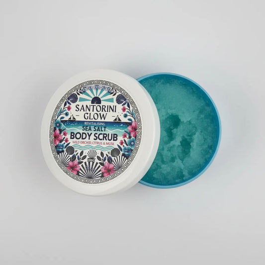 Santorini Glow Sea Salt Scrub 200g (24PC Carton)