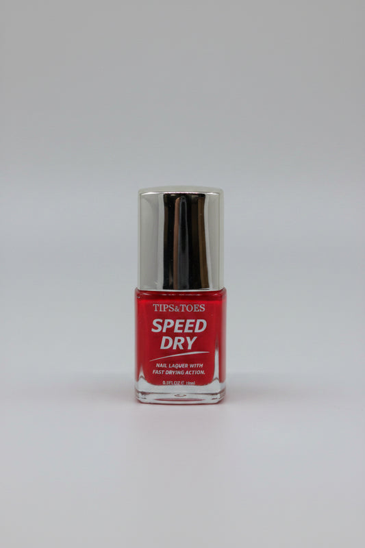 T&T Speed Dry NAIL LACQUER 12PC Inner Red Sparkle