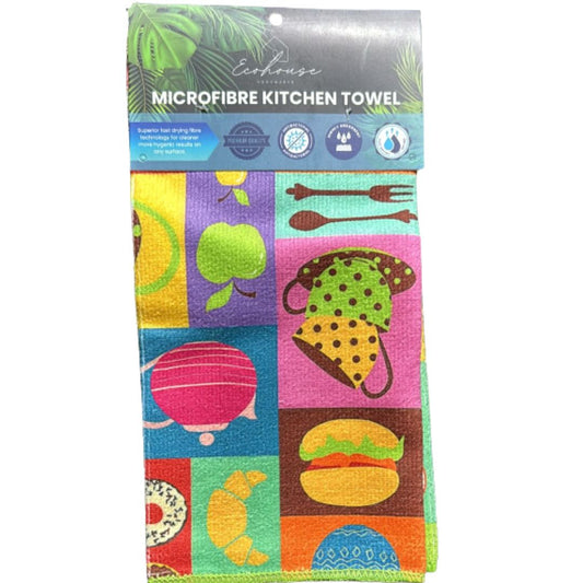 MICROFIBRE KITCHEN TOWEL ASSORTED MIX 2 ($0.60) 120PC Carton