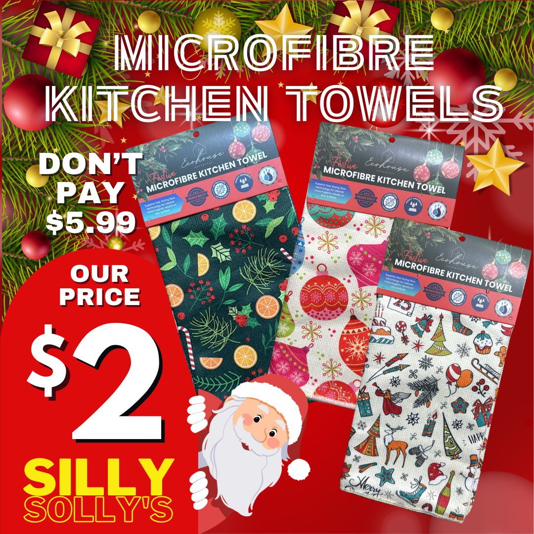 Festive Microfiber Kitchen Towel (120PC Carton)
