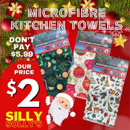 Festive Microfiber Kitchen Towel (120PC Carton)