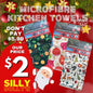 Festive Microfiber Kitchen Towel (120PC Carton)