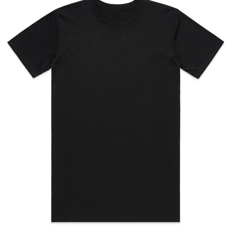 Blank Tshirt Black 100% Cotton (48PCS)
