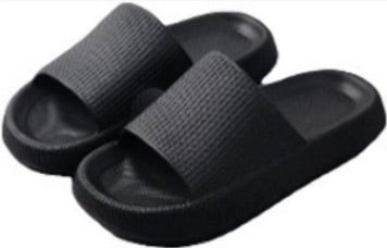 Ladies Cloud Slides Black (24PC Carton)