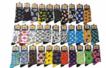 Silly Solly Funky Socks-MixA. One Size. (192PC Carton)