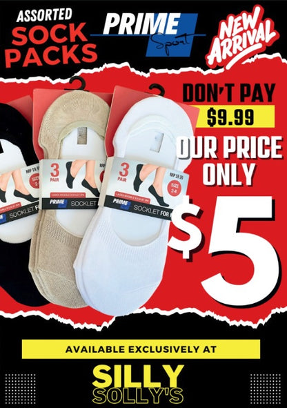 Sock Pack Pre Order! ($2.30 Each) Special Price