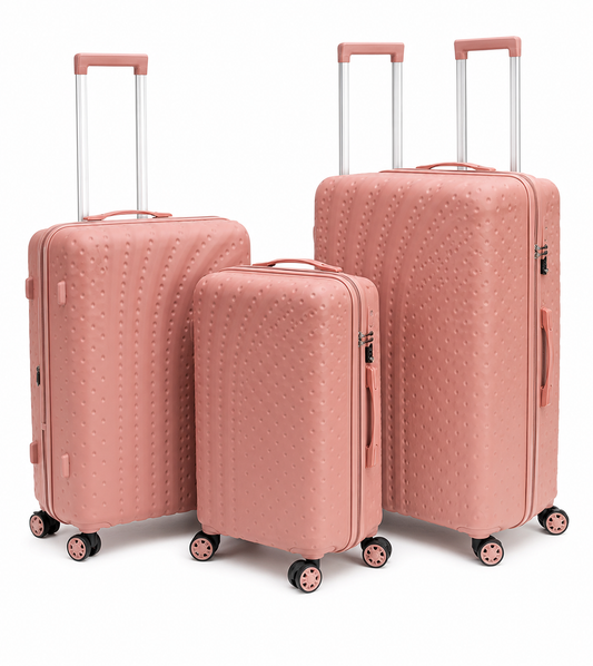 RE001 pink luggage set 21 25 and 29 inch